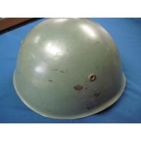 Spanish Civil War: Italian fascist helmet with Falange emblem